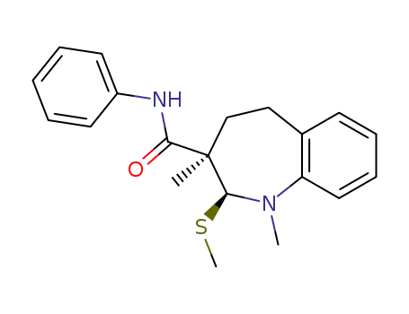 N-phenyl (2R*3S*) 1,3-dimethyl-2-methylthio-2,3,4,5-tetrahydro-1H-1-benzoazepine-3-carboxamide