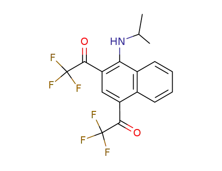 2,2,2-Trifluoro-1-[4-isopropylamino-3-(2,2,2-trifluoro-acetyl)-naphthalen-1-yl]-ethanone