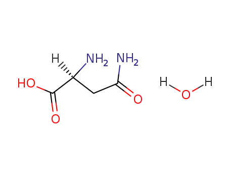 Molecular Structure of 5794-13-8 (L(+)-Asparagine monohydrate)