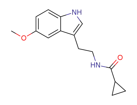 Molecular Structure of 139564-01-5 (N-[2-(5-methoxyindol-3-yl)ethyl]-cyclopropylcarboxamide)