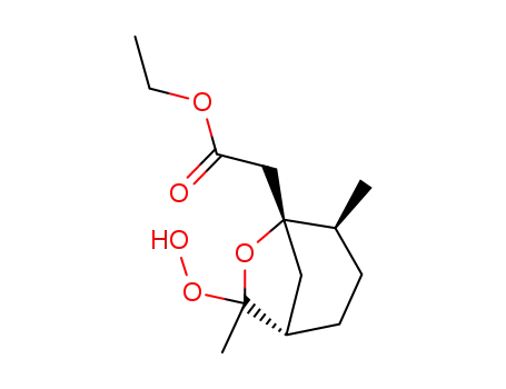 ethyl <(1'R,2'S,5'S)-6-hydroperoxy-2',6-'dimethylbicyclo<3.2.1>-7'-oxaoctyl>ethanoate