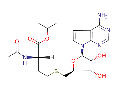 (S)-2-Acetylamino-4-[(2S,3S,4R,5R)-5-(4-amino-pyrrolo[2,3-d]pyrimidin-7-yl)-3,4-dihydroxy-tetrahydro-furan-2-ylmethylsulfanyl]-butyric acid isopropyl ester