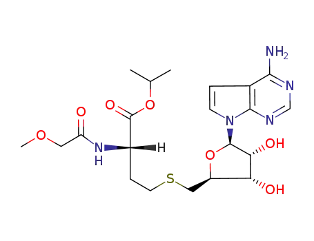 (S)-4-[(2S,3S,4R,5R)-5-(4-Amino-pyrrolo[2,3-d]pyrimidin-7-yl)-3,4-dihydroxy-tetrahydro-furan-2-ylmethylsulfanyl]-2-(2-methoxy-acetylamino)-butyric acid isopropyl ester
