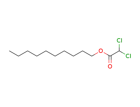 Molecular Structure of 83005-00-9 (Acetic acid, dichloro-, decyl ester)
