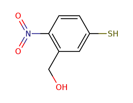 Molecular Structure of 105728-34-5 (Benzenemethanol, 2-mercapto-6-nitro-)