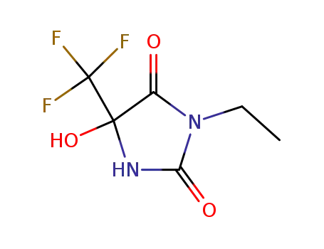 3-Ethyl-5-hydroxy-5-trifluoromethyl-imidazolidine-2,4-dione