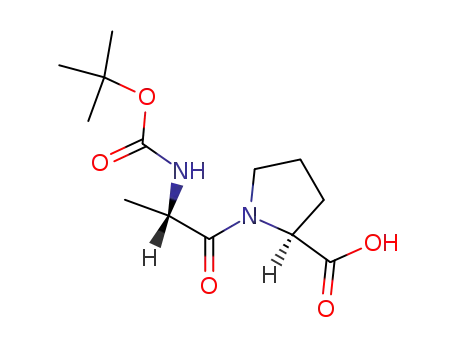 Molecular Structure of 33300-72-0 (BOC-ALA-PRO-OH)
