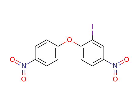 Molecular Structure of 76263-55-3 (Benzene, 2-iodo-4-nitro-1-(4-nitrophenoxy)-)