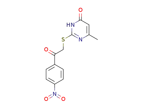 6-methyl-2-((2-(4-nitrophenyl)-2-oxoethyl)thio)pyrimidin-4(3H)-one