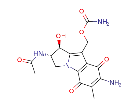 Carbamic acid (1R,2S)-2-acetylamino-7-amino-1-hydroxy-6-methyl-5,8-dioxo-2,3,5,8-tetrahydro-1H-pyrrolo[1,2-a]indol-9-ylmethyl ester