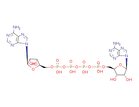 Molecular Structure of 5542-28-9 ([[[[(2R,3S,4R,5R)-5-(6-aminopurin-9-yl)-3,4-dihydroxyoxolan-2-yl]methoxy-hydroxyphosphoryl]oxy-hydroxyphosphoryl]oxy-hydroxyphosphoryl] [(2R,3S,4R,5R)-5-(6-aminopurin-9-yl)-3,4-dihydroxyoxolan-2-yl]methyl hydrogen phosphate)