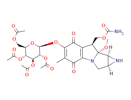 7-O-(2',3',4',6'-tetra-O-acetyl-β-D-glucopyranosyl)-9a-methoxymitosane