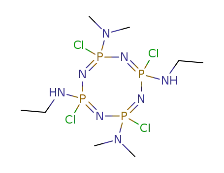 2,4,6,8-Tetrachloro-N,N''-diethyl-N',N',N''',N'''-tetramethyl-2λ5,4λ5,6λ5,8λ5-[1,3,5,7,2,4,6,8]tetrazatetraphosphocine-2,4,6,8-tetraamine