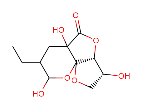 (3R,3aR)Hexahydro-9-ethyl-3,5a,8-trihydroxy-2H,5H-furo<3',2':2,3>furo<3,4-b>pyran-5-on