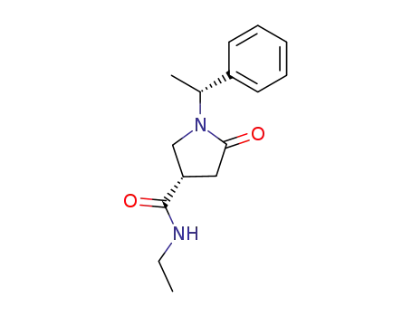 (S)-5-Oxo-1-((R)-1-phenyl-ethyl)-pyrrolidine-3-carboxylic acid ethylamide