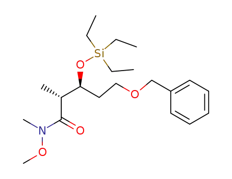 (2R,3S)-5-Benzyloxy-2-methyl-3-triethylsilanyloxy-pentanoic acid methoxy-methyl-amide
