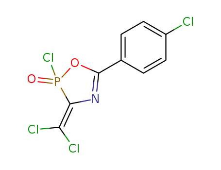 2-Chloro-5-(4-chloro-phenyl)-3-dichloromethylene-3H-[1,4,2]oxazaphosphole 2-oxide