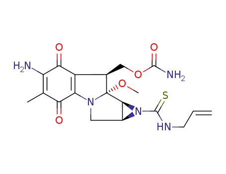 <1aS-(1aα,8β,8aα,8bα)>-1-(allylamino)thiocarbonyl-6-amino-8-<<(aminocarbonyl)oxy>methyl>-1,1a,2,8,8a,8b-hexahydro-8a-methoxy-5-methylazilidino<2',3':3,4>pyrrolo<1,2-a>indole-4,7-dione