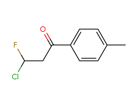 3-Chloro-3-fluoro-1-p-tolyl-propan-1-one