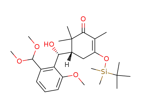 (S)-3-(tert-Butyl-dimethyl-silanyloxy)-5-[(R)-(2-dimethoxymethyl-6-methoxy-phenyl)-hydroxy-methyl]-2,6,6-trimethyl-cyclohex-2-enone