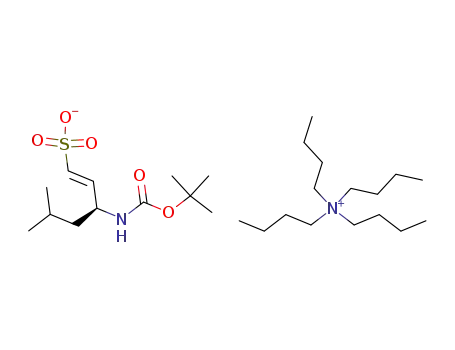 (E)-(S)-3-tert-Butoxycarbonylamino-5-methyl-hex-1-ene-1-sulfonatetetrabutyl-ammonium;