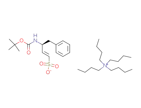(E)-(S)-3-tert-Butoxycarbonylamino-4-phenyl-but-1-ene-1-sulfonatetetrabutyl-ammonium;