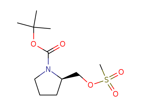 1-Pyrrolidinecarboxylic acid, 2-[[(methylsulfonyl)oxy]methyl]-, 1,1-dimethylethyl ester, (2R)-