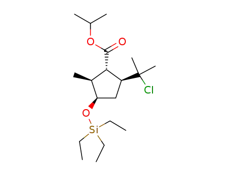isopropyl (1S,2S,3R,5S)-5-(2-chloroethyl)-3-triethylsiloxy-2-methylcyclopentane-1-carboxylate