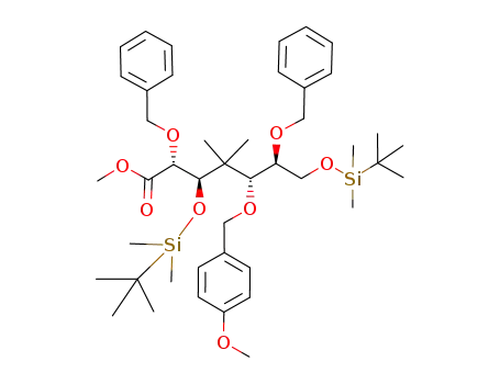 Methyl (2R,3R,5R,6S)-2,6-dibenzyloxy-3,7-bis(tert-butyldimethylsiloxy)-5-(p-methoxybenzyloxy)-4,4-dimethylheptanoate