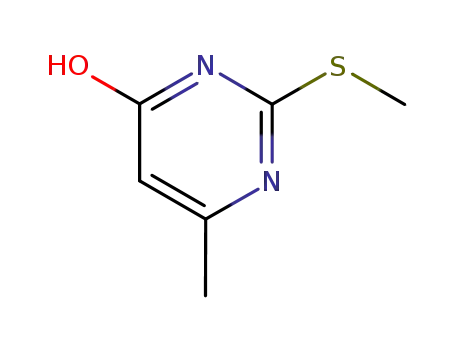 Molecular Structure of 6328-58-1 (6-Methyl-2-(methylthio)pyrimidin-4-ol)