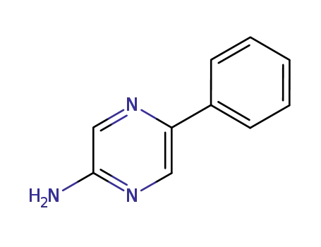 Molecular Structure of 13535-13-2 (2-AMINO-5-PHENYLPYRAZINE)