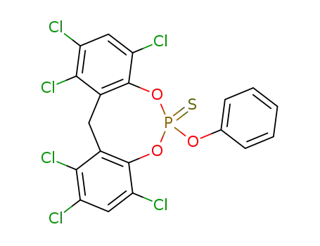 1,2,4,8,10,11-Hexachloro-6-phenoxy-12H-5,7-dioxa-6-phospha-dibenzo[a,d]cyclooctene 6-sulfide