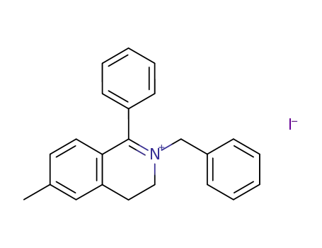 2-Benzyl-6-methyl-1-phenyl-3,4-dihydro-isoquinolinium; iodide