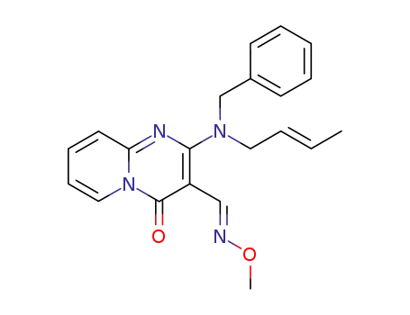 2-[Benzyl-((E)-but-2-enyl)-amino]-4-oxo-4H-pyrido[1,2-a]pyrimidine-3-carbaldehyde O-methyl-oxime