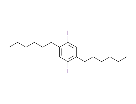 1,4-dihexyl-2,5-diiodobenzene