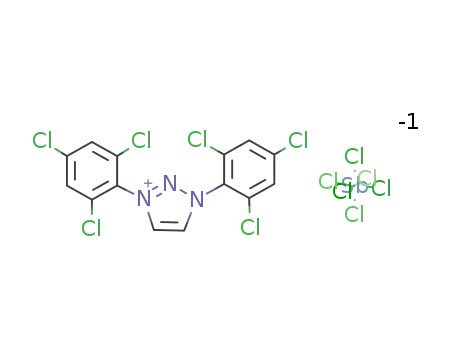 1,3-bis(2,4,6-trichlorophenyl)-1,2,3-triazolium hexachloroantimonate