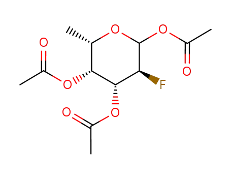 Molecular Structure of 188783-78-0 (1,3,4-Tri-O-acetyl-2-deoxy-2-fluoro-L-fucose)