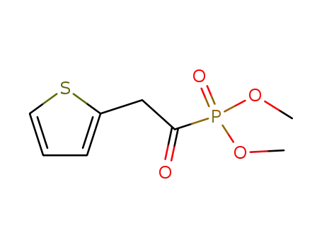 Molecular Structure of 87600-60-0 (Phosphonic acid, (2-thienylacetyl)-, dimethyl ester)