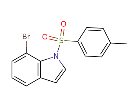 Molecular Structure of 189266-03-3 (1H-Indole, 7-bromo-1-[(4-methylphenyl)sulfonyl]-)