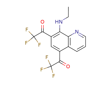 1-[8-Ethylamino-5-(2,2,2-trifluoro-acetyl)-quinolin-7-yl]-2,2,2-trifluoro-ethanone