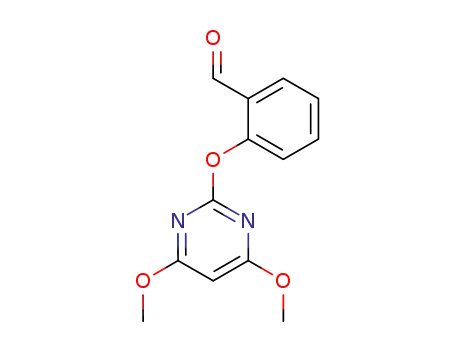 Molecular Structure of 110284-76-9 (2-[(4,6-DIMETHOXY-2-PYRIMIDINYL)OXY]BENZALDEHYDE)