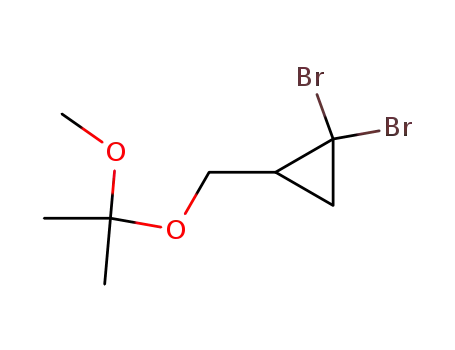 1,1-Dibromo-2-[(1-methoxy-1-methylethoxy)methyl]cyclopropan