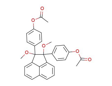 acetic acid 4-[2-(4-acetoxy-phenyl)-1,2-dimethoxy-acenaphthen-1-yl]-phenyl ester