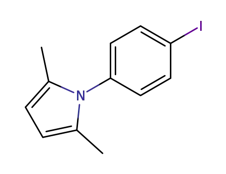 Molecular Structure of 288608-09-3 (1-(4-iodophenyl)-2,5-dimethyl-1H-pyrrole)