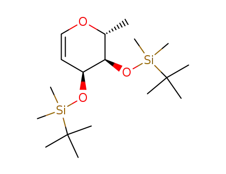 3,4-bis-(tert-butyldimethylsilyl)-1,5-anhydro-2,6-dideoxy-D-ribo-hex-1-enitol