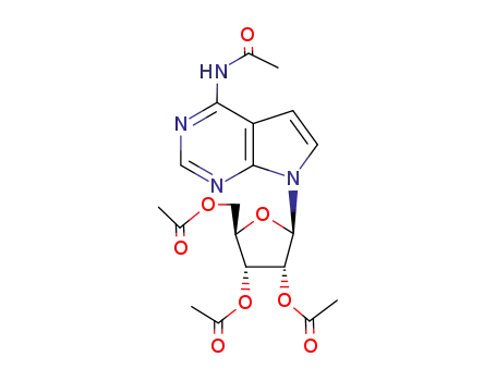 4-acetylamino-7-(2,3,5-tri-O-acetyl-β-D-ribofuranosyl)-7H-pyrrolo[2,3-d]pyrimidine