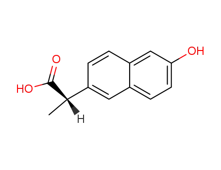 Molecular Structure of 52079-10-4 (O-DESMETHYLNAPROXEN)