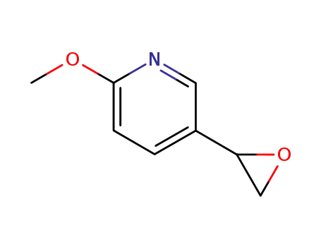 Molecular Structure of 890037-92-0 (Pyridine, 2-methoxy-5-(2-oxiranyl)-)