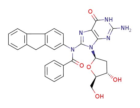 N-(benzoyl)-N-(deoxyguanosin-8-yl)-2-aminofluorene