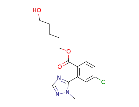 4-chloro-2-(2-methyl-2H-[1,2,4]triazol-3-yl)-benzoic acid 5-hydroxy-pentyl ester